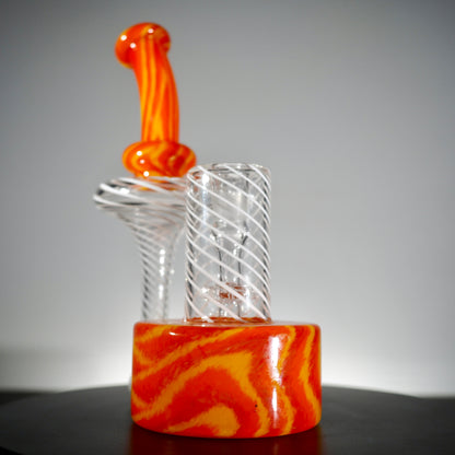 Orange Fumed with Lines RBR