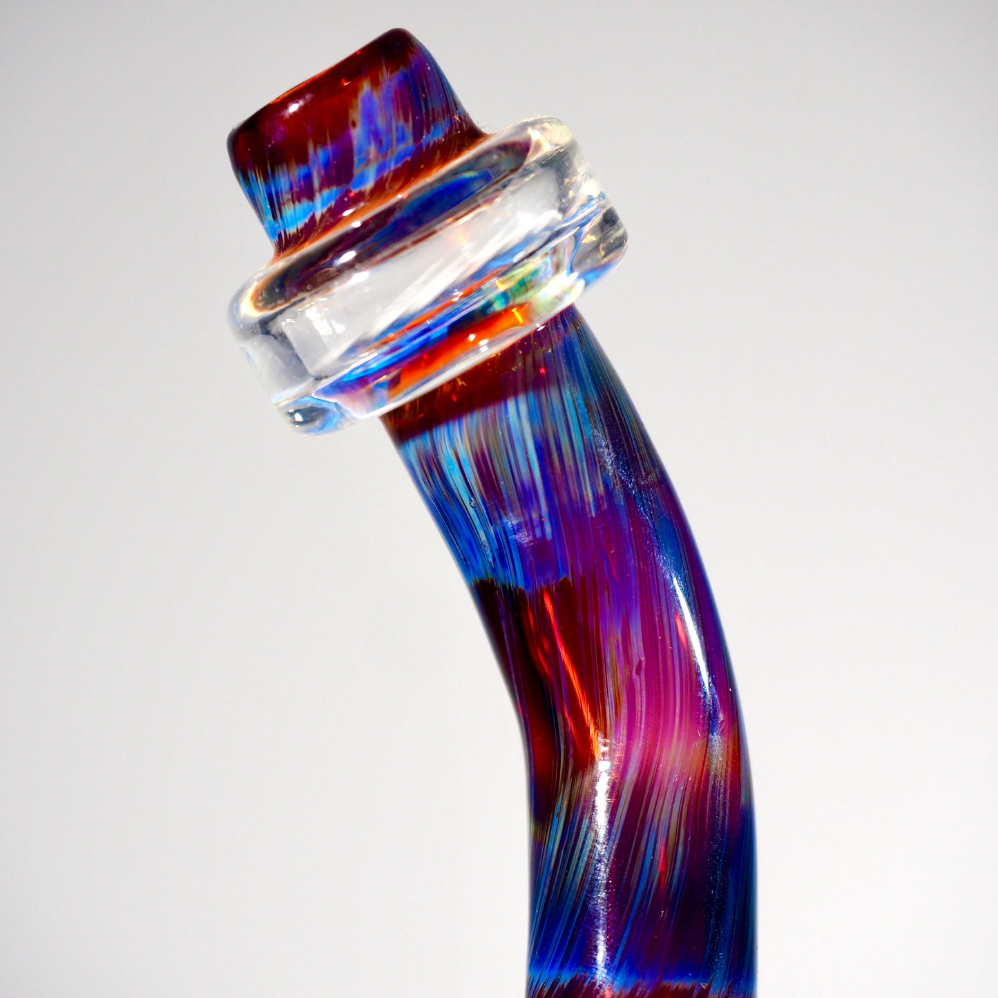 Purple and Blue Fumed Fab with Honeycomb Perc