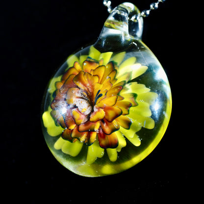 Enclosed Flower Pendant