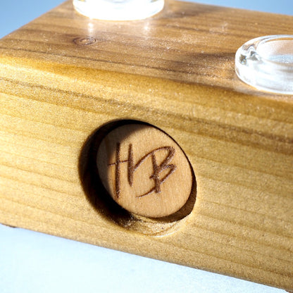 HeadyBlokCreations - 2 Joint Display - 14mm - Poplar