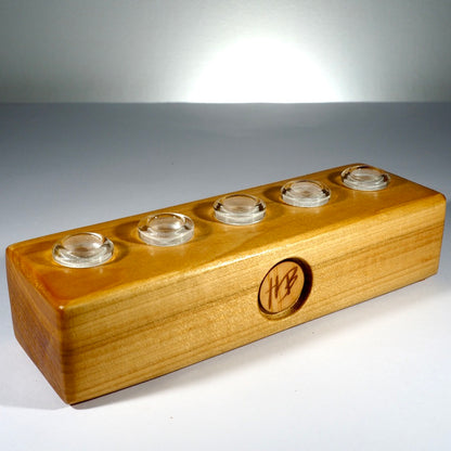 HeadyBlokCreations - 5 Joint Display - 14mm - Poplar