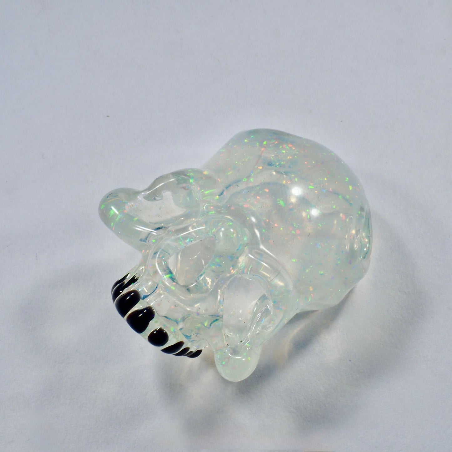 Crushed Opal Skull by Warwick Glass