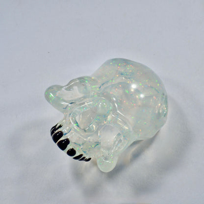 Crushed Opal Skull by Warwick Glass