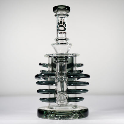 Calibear Horn Torus | 7" Dab Rig - Transparent Black
