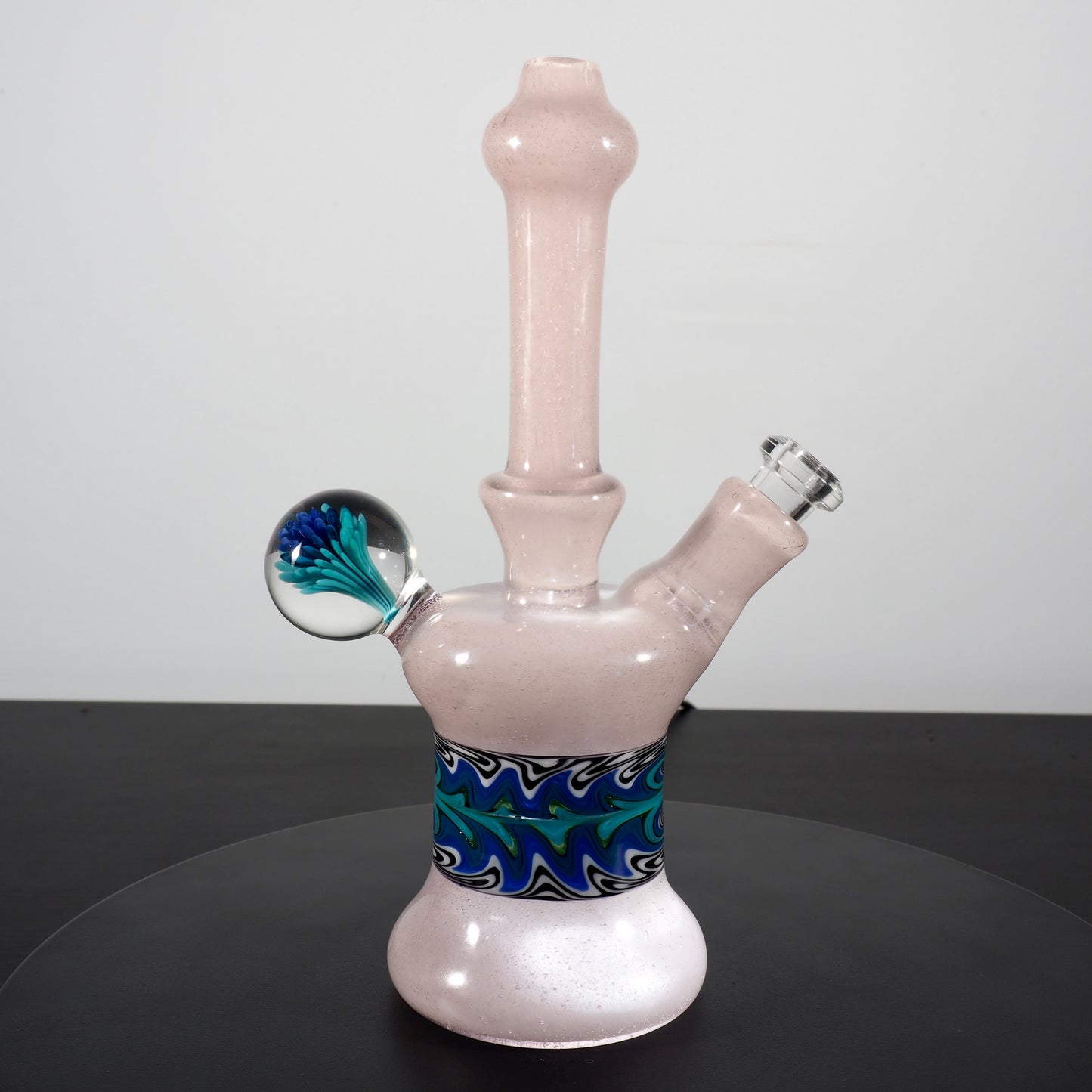Updog Glass - Lavender Sparkle Rig with wigwags