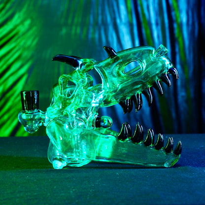 Slurm Snob Glass - Dino Rig Green/Black