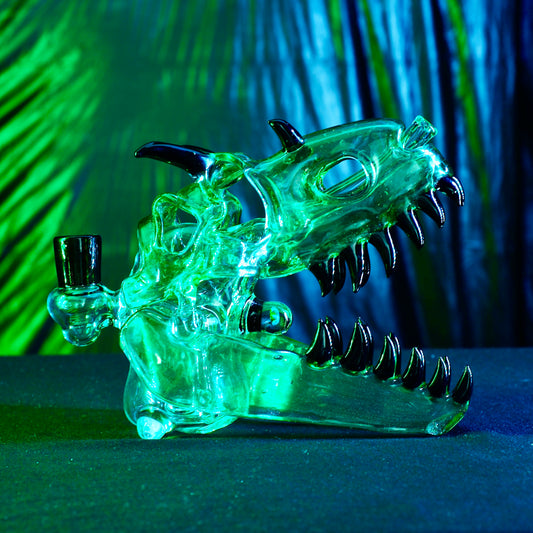 Slurm Snob Glass - Dino Rig Green/Black