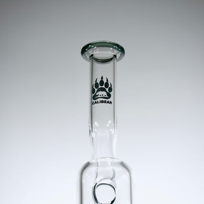 Calibear 16" Natty Neck Flower Bong | Flower of Life Perc Glass Water Pipe