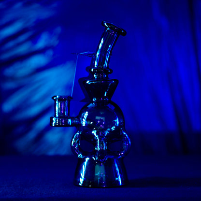 7" 4-Arm Dab Rig with Dual chamber - Black