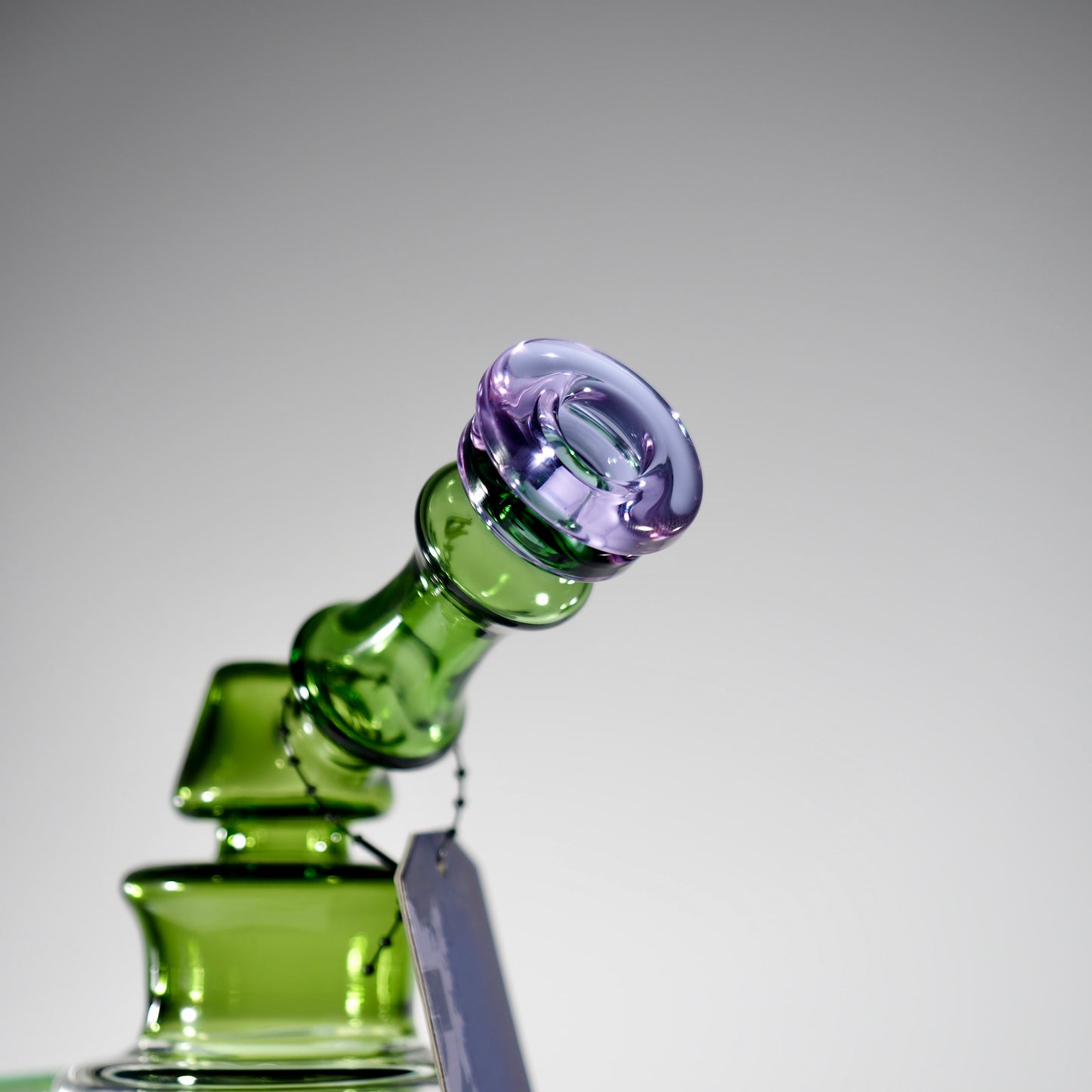 7.5-inch Recycler Dab Rig - Purple Green