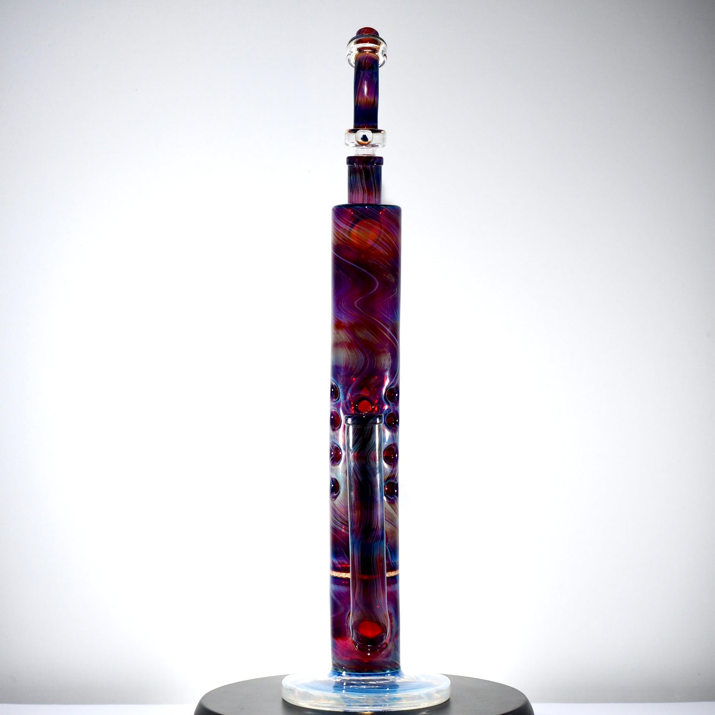 Purple and Blue Fumed Fab with Honeycomb Perc