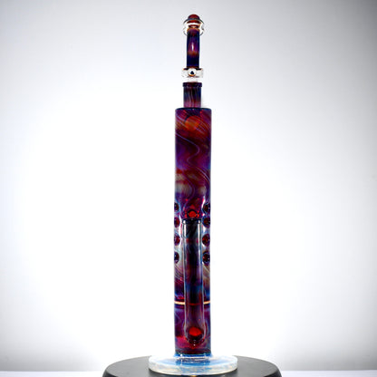 Purple and Blue Fumed Fab with Honeycomb Perc