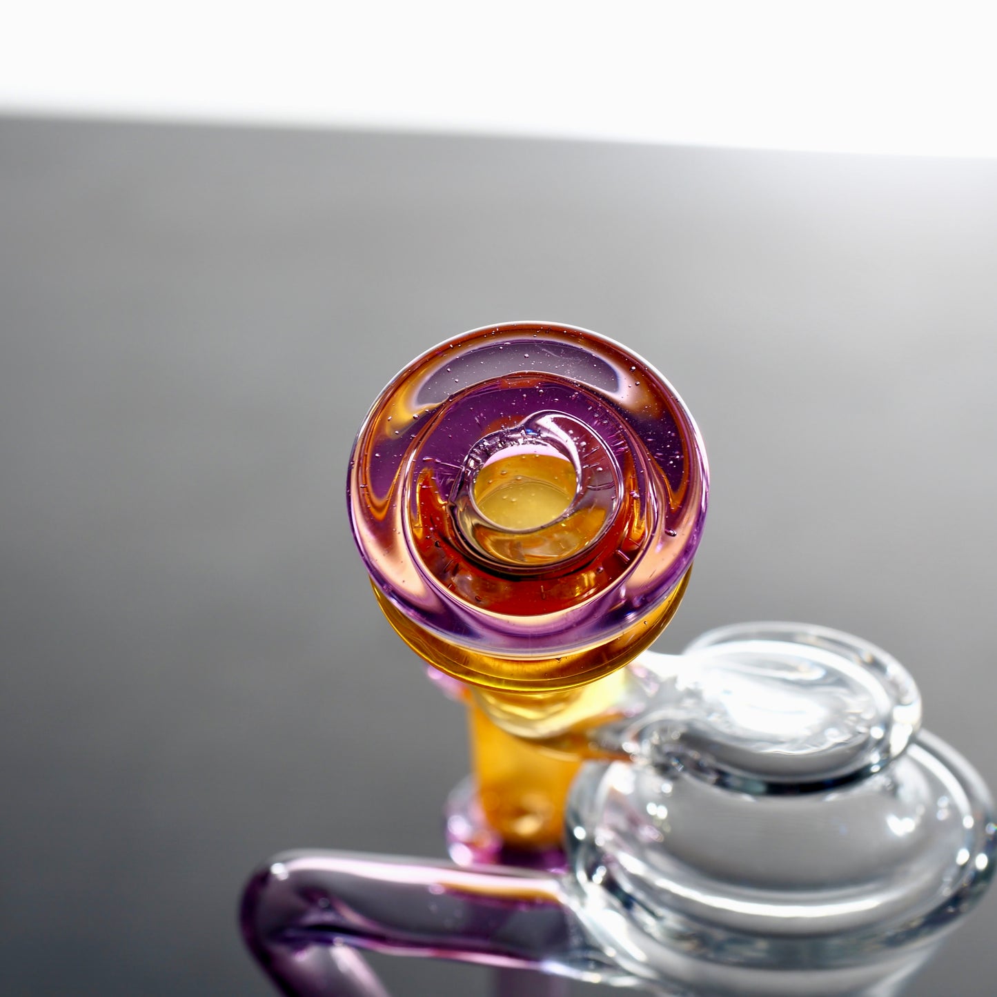 Man Child Glass "Accented Side-Saddle Recycler