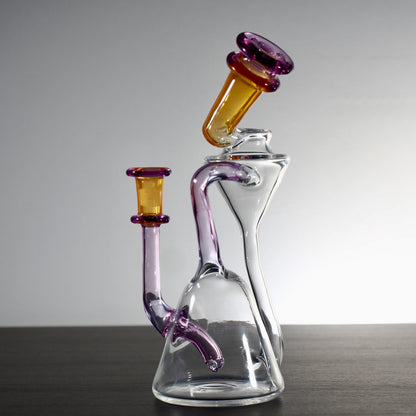 Man Child Glass "Accented Side-Saddle Recycler