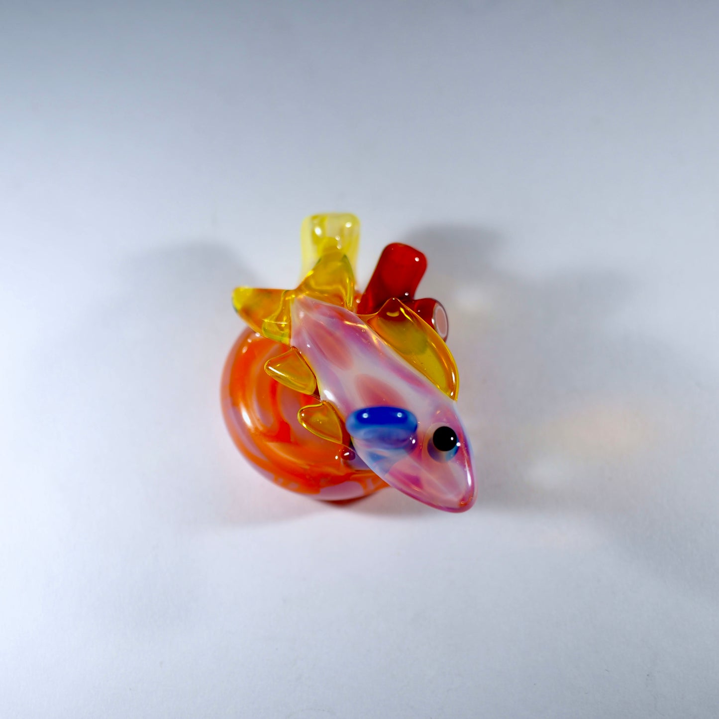 Reef Fish Pendant - White, yellow and orange (UV)