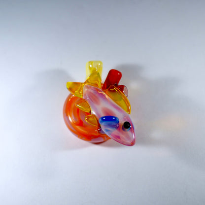 Reef Fish Pendant - White, yellow and orange (UV)