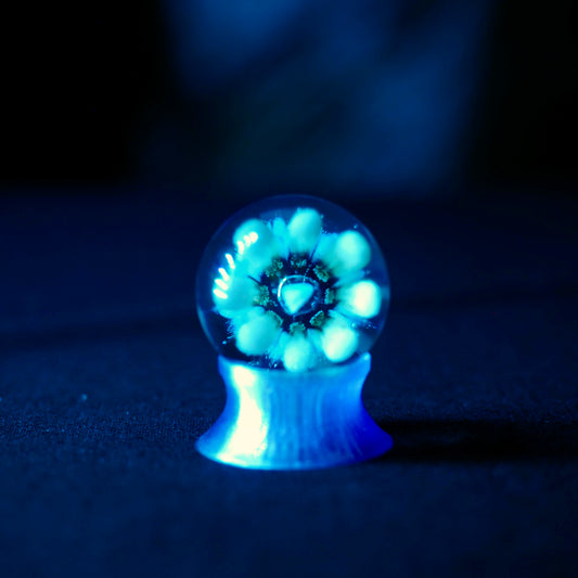 Flower Marble with floating Opal