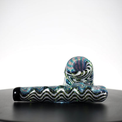 Kiebler - Aqua Sparkle with Wig Wags Pipe