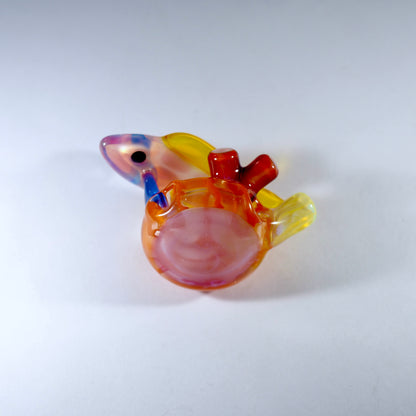 Reef Fish Pendant - White, yellow and orange (UV)