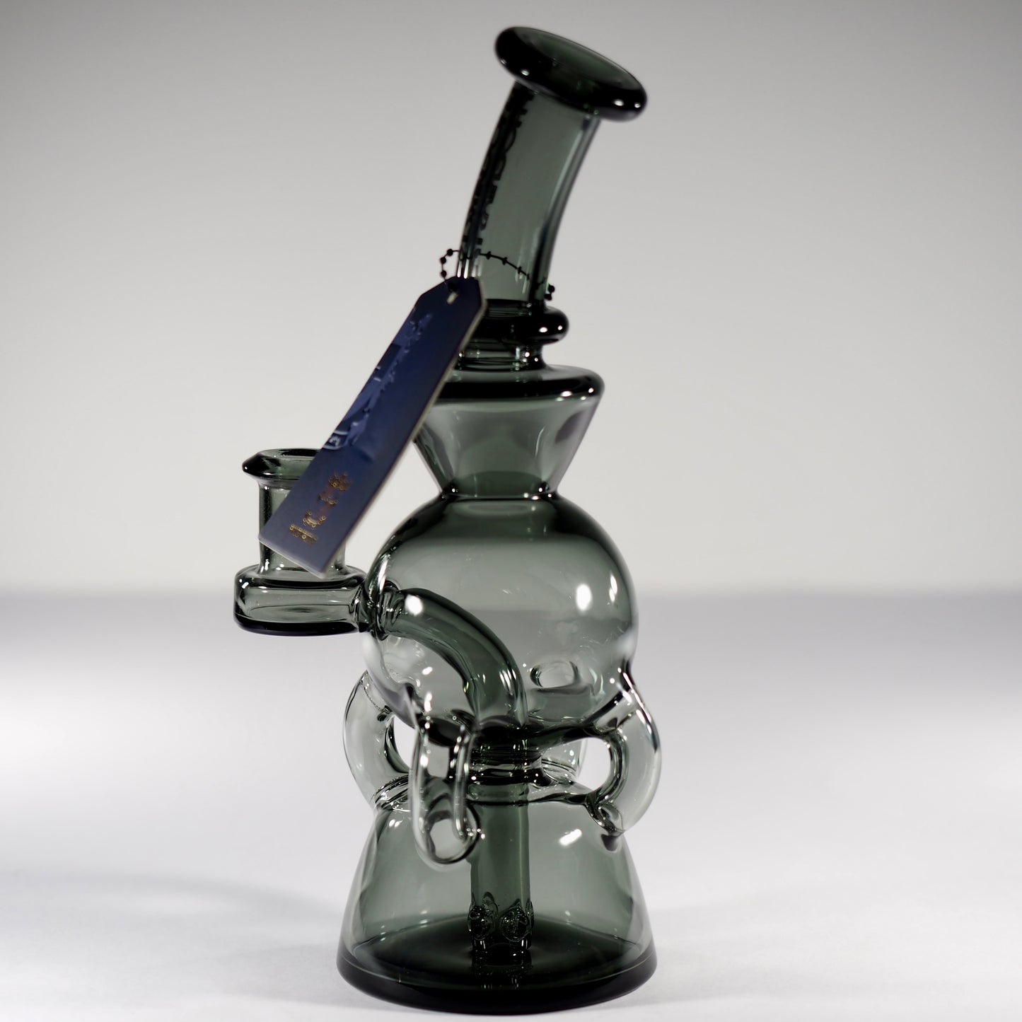 7" 4-Arm Dab Rig with Dual chamber - Black