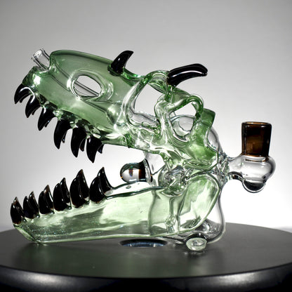 Slurm Snob Glass - Dino Rig Green/Black