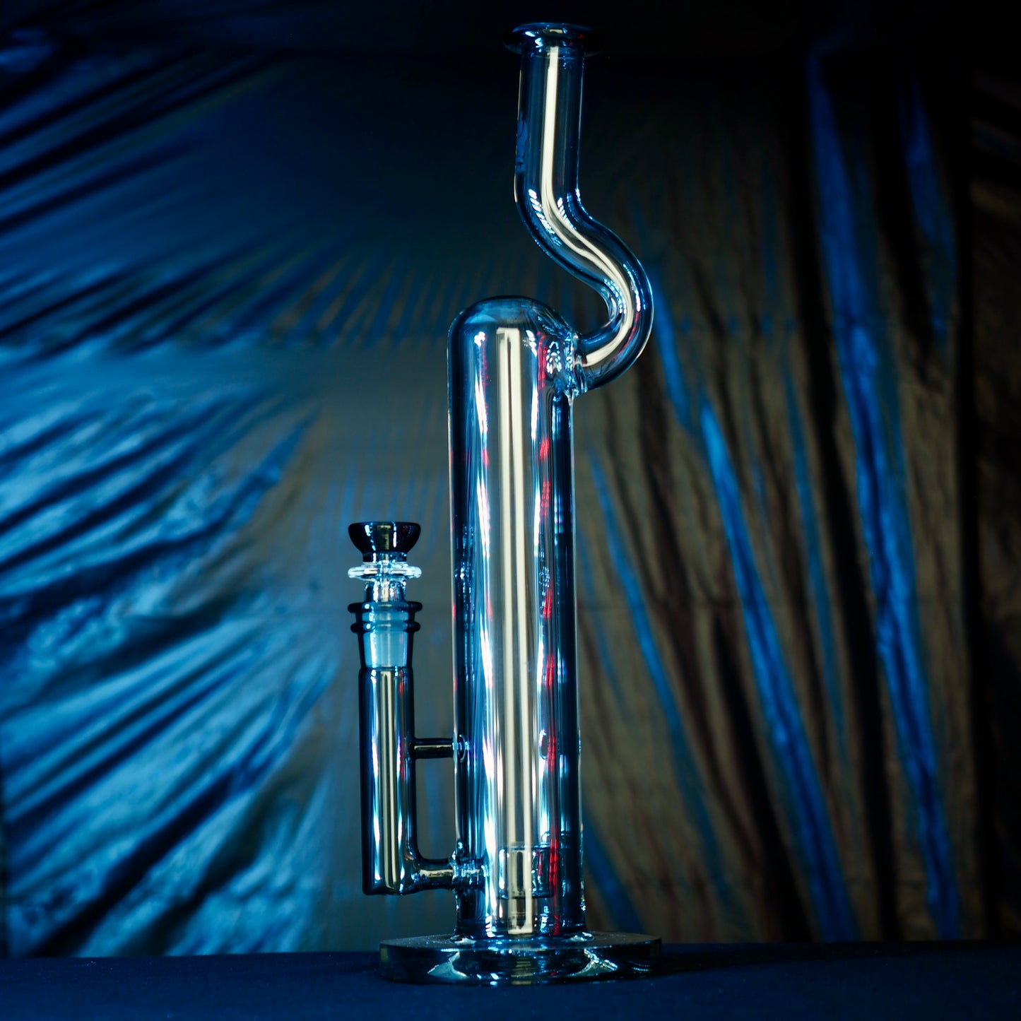 Calibear 16" Natty Neck Flower Bong | Flower of Life Perc Glass Water Pipe