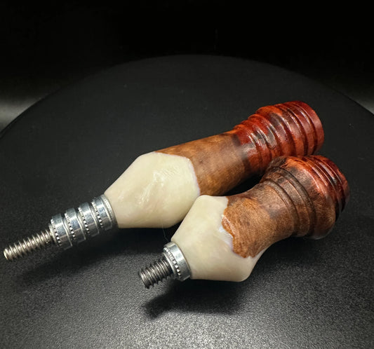DFreeZ Designs - Cordless Handle Set - Hybrid Maple Burl w Mother of Pearl