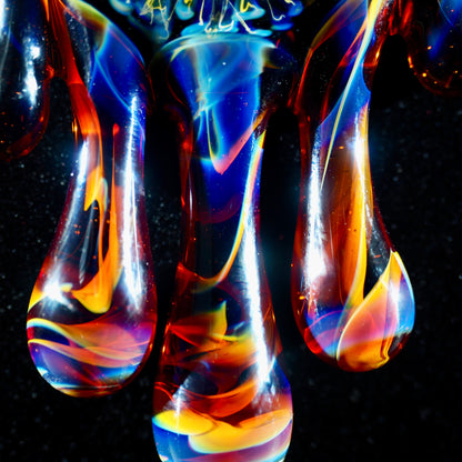 Silver Fume Tech Lokis Lipstick Drip Pendant