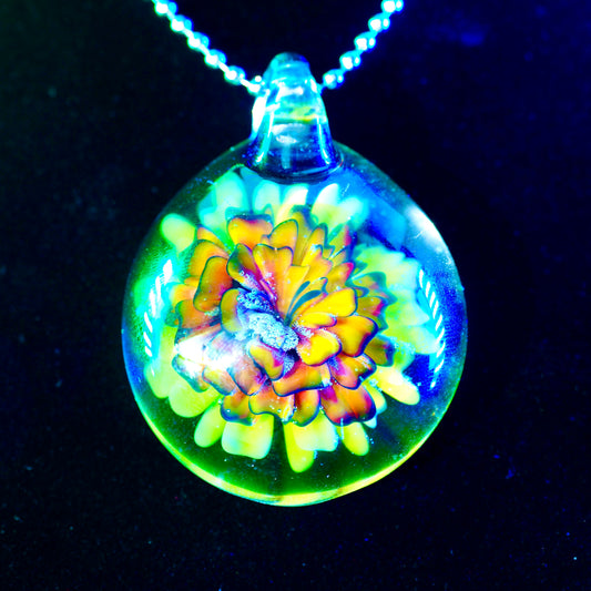 Enclosed Flower Pendant