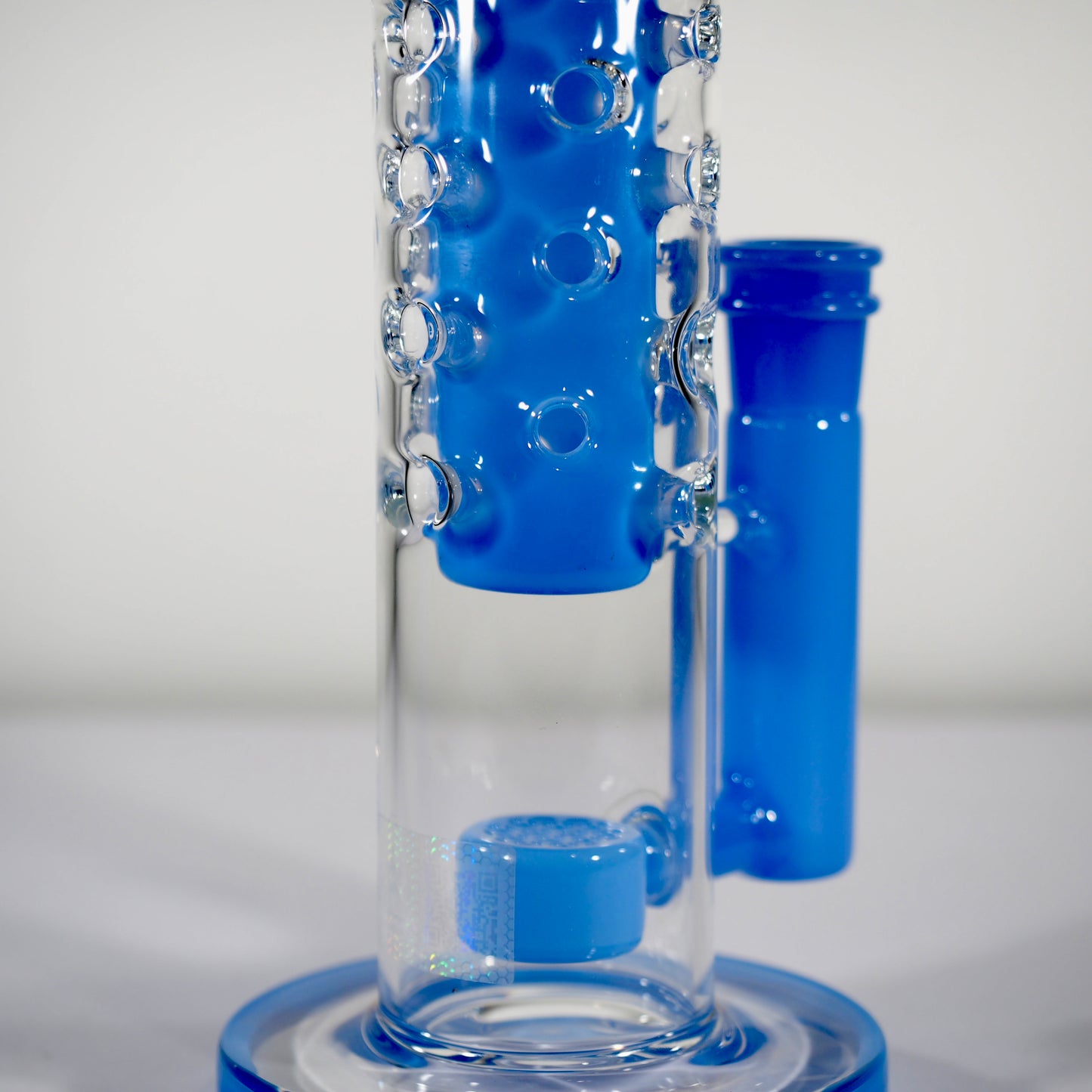 Calibear Flower Straight Fab-V2 Water Pipe | Flower of Life Perc Bong