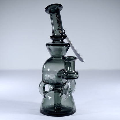 7" 4-Arm Dab Rig with Dual chamber - Black