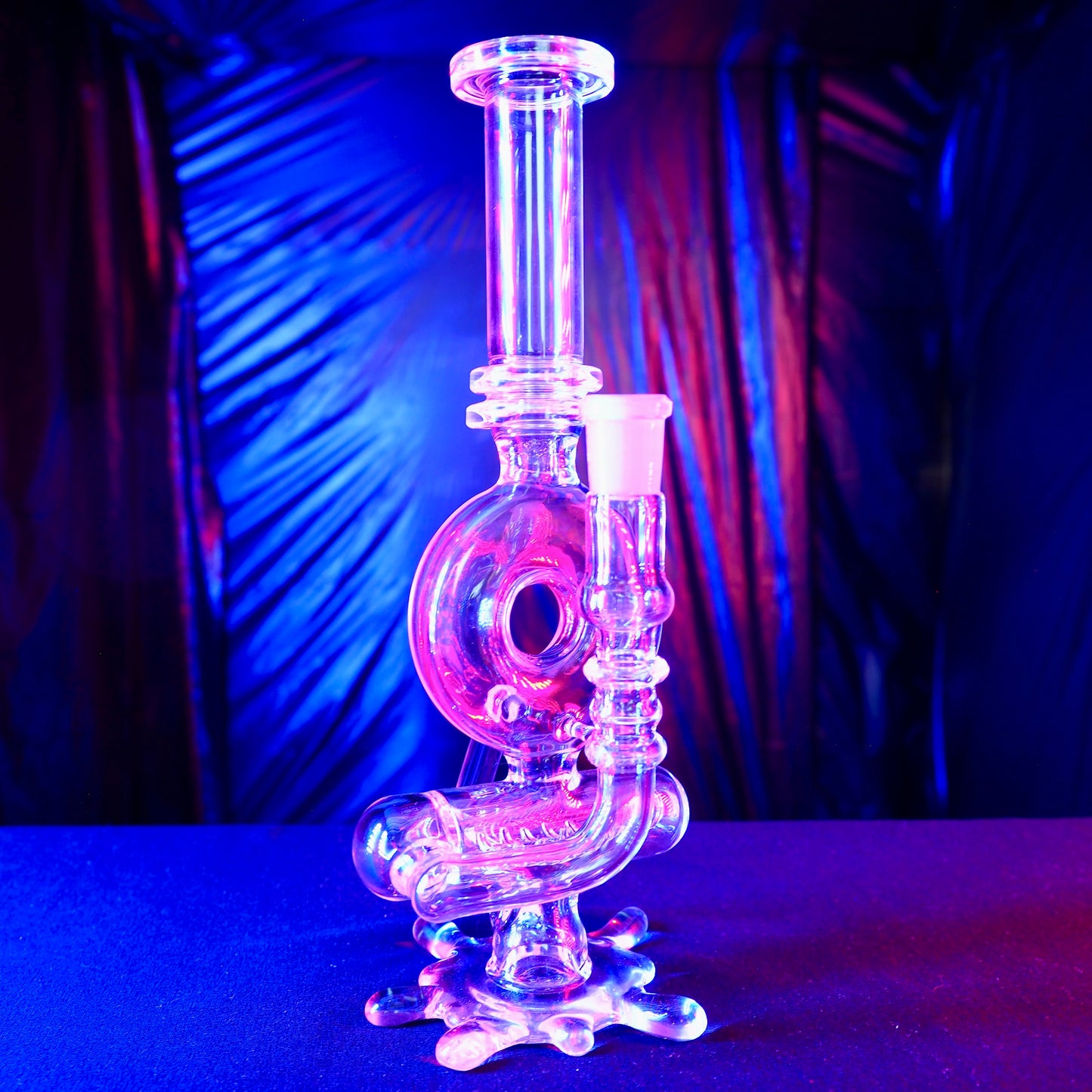 Aleycat Glass - Splatter Donut Recycler