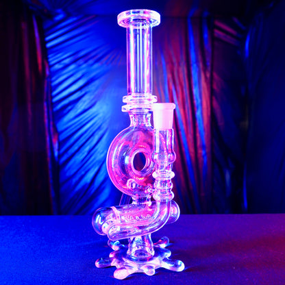 Aleycat Glass - Splatter Donut Recycler