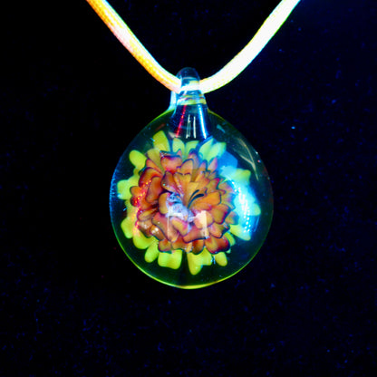 Enclosed Flower Pendant