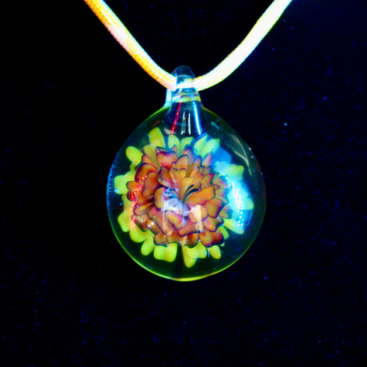Enclosed Flower Pendant