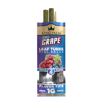 King Palm Mini Rolls - Blue Grape - 2pc