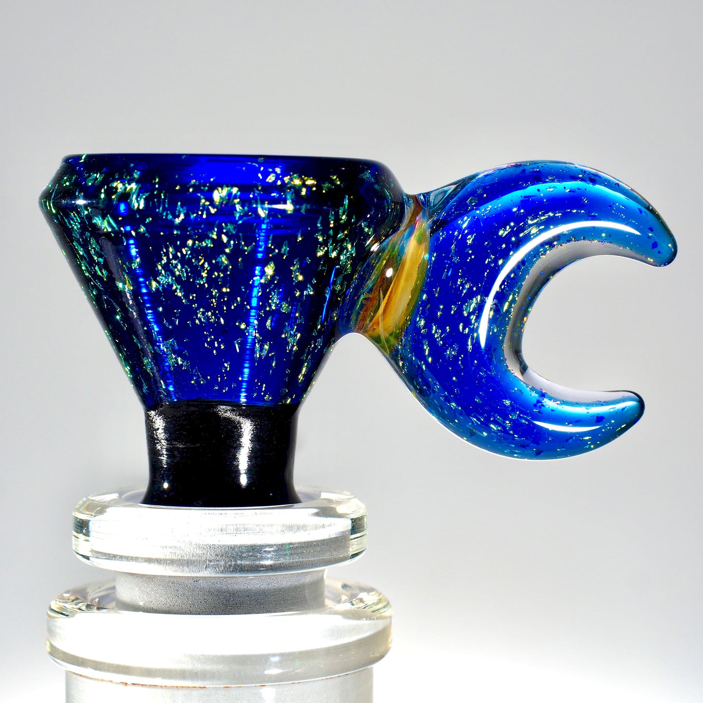 American Northstar glass Bowl with Moon handle