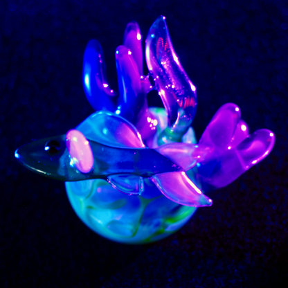 Reef Fish Pendant - Purple ocean (UV)
