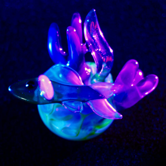 Reef Fish Pendant - Purple ocean (UV)