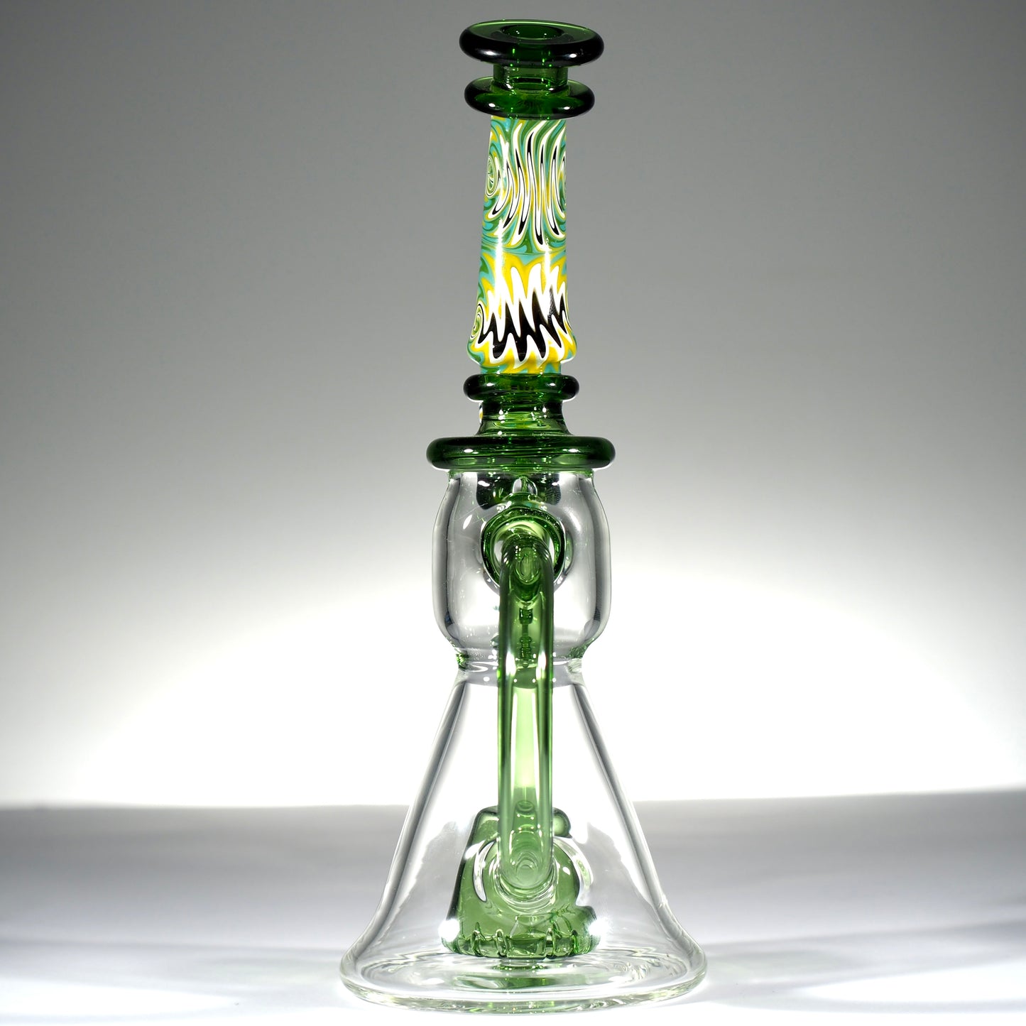 Fab Through Percolator with Wig Wag made from American Northstar Glass 9 inch