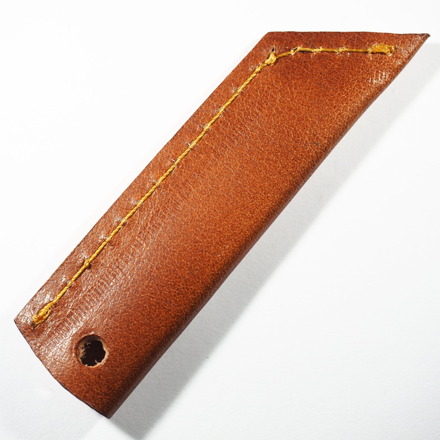 Dab Blade - Falchion - Damascus - Black/White/Orange Resin Handle