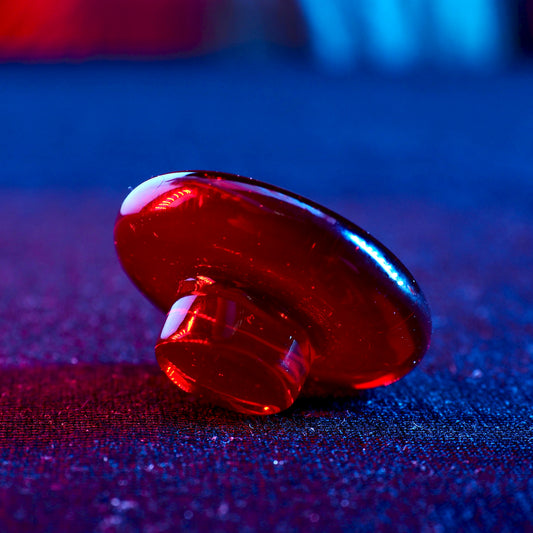 Melty Glass - Flat Top Slurper Cap - Pomegranate