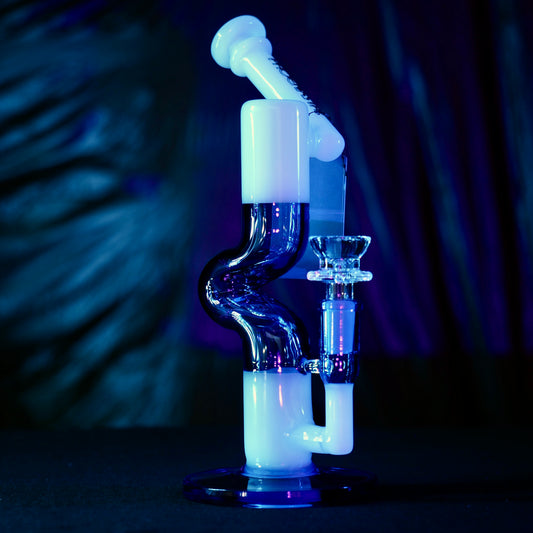 8.5" Zong Inline Rig - Blue White
