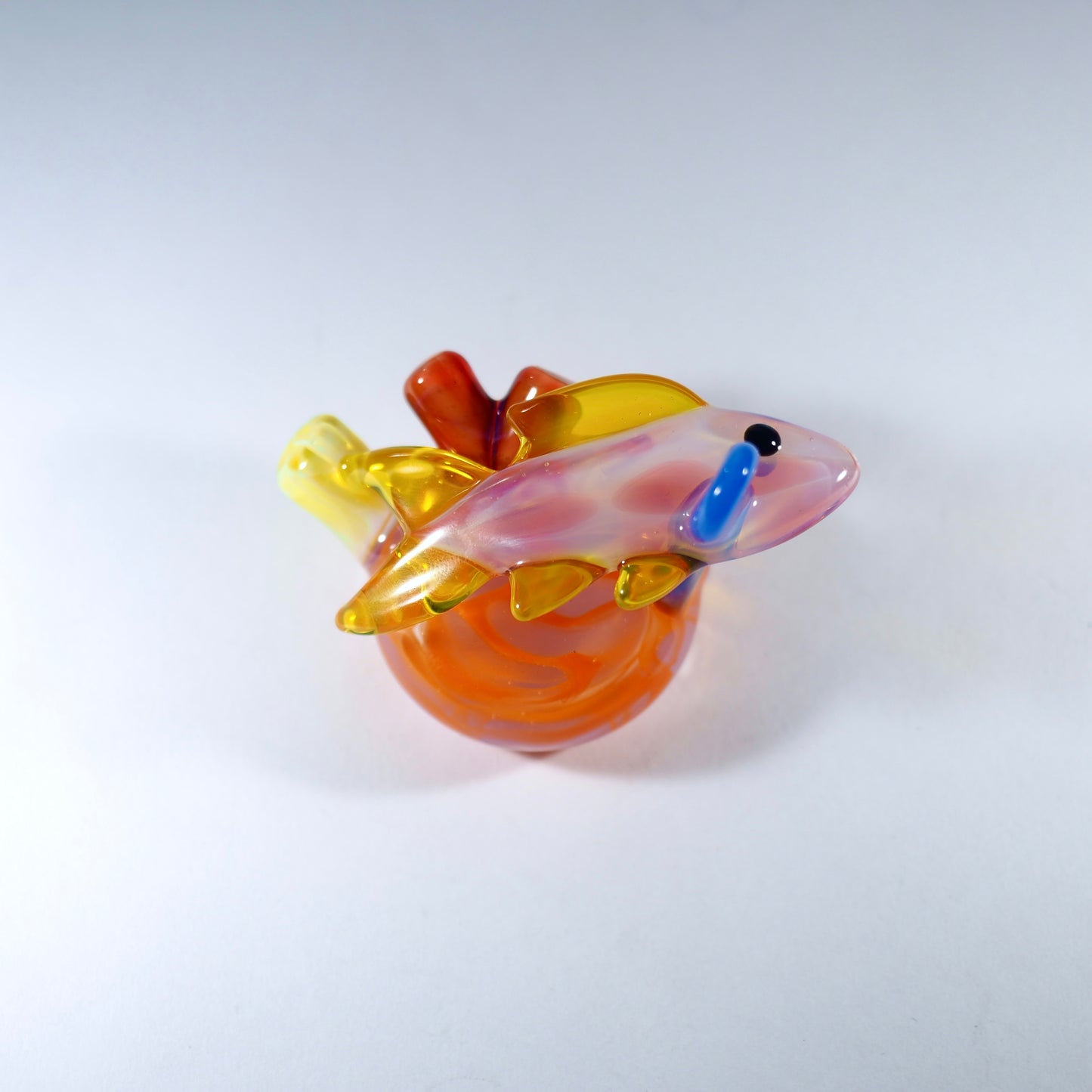 Reef Fish Pendant - White, yellow and orange (UV)