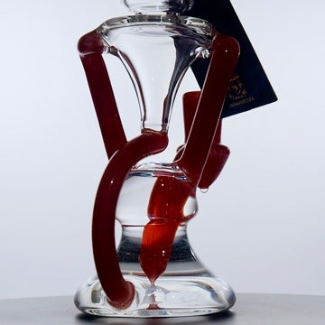 8" Mini Dab Recycler American Glass