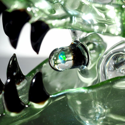Slurm Snob Glass - Dino Rig Green/Black