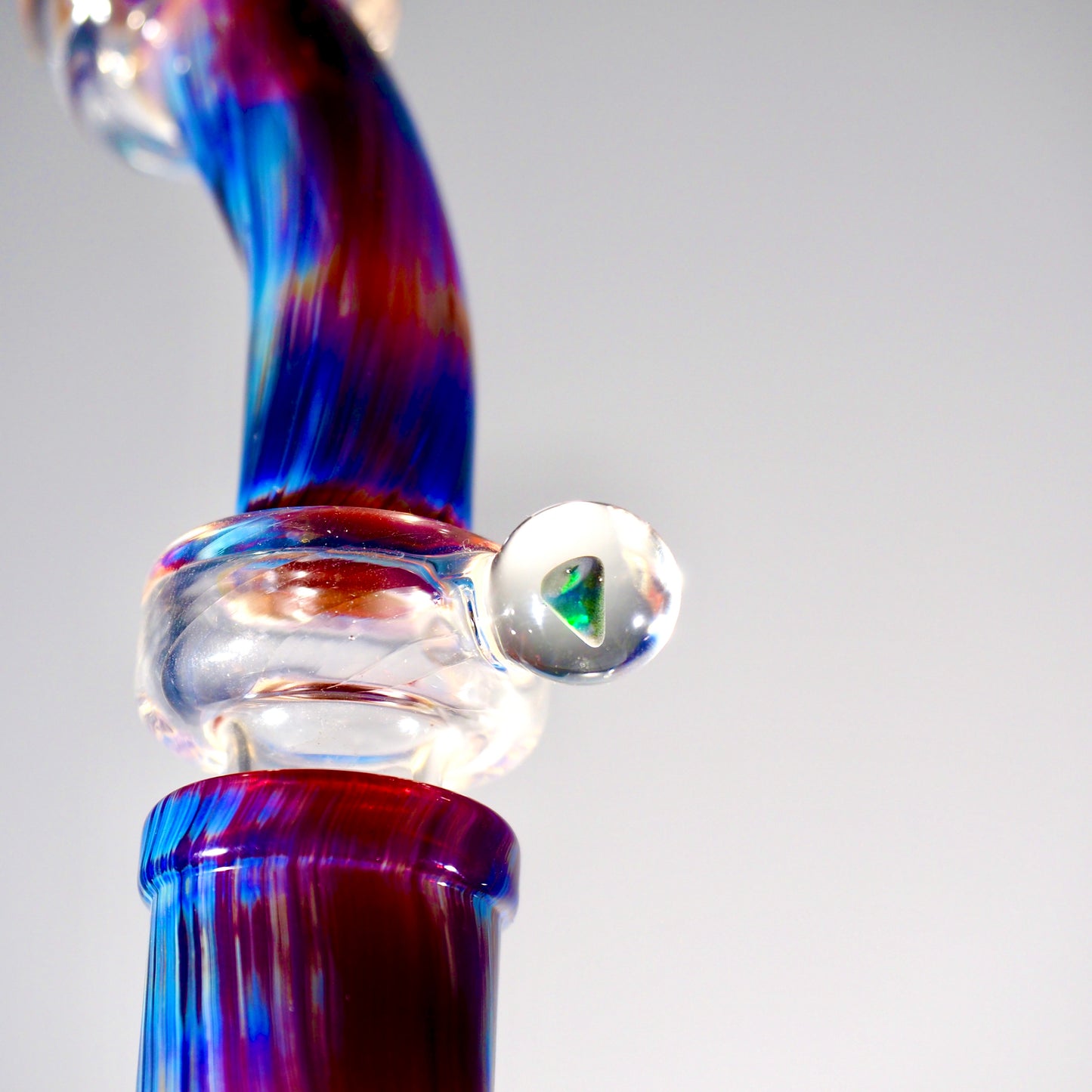 Purple and Blue Fumed Fab with Honeycomb Perc