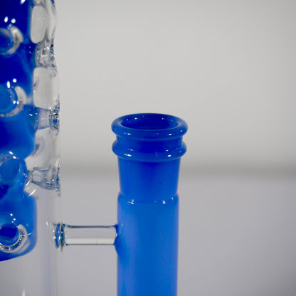 Calibear Flower Straight Fab-V2 Water Pipe | Flower of Life Perc Bong