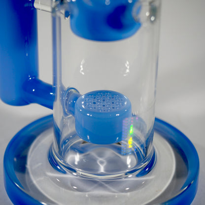 Calibear Flower Straight Fab-V2 Water Pipe | Flower of Life Perc Bong