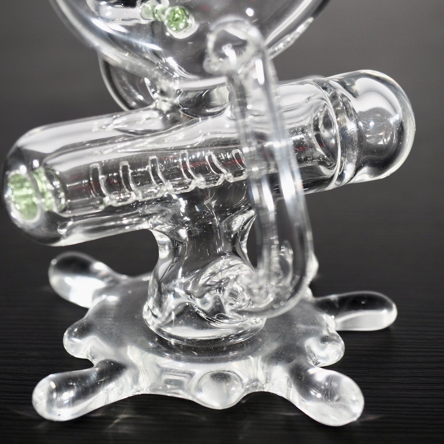 Aleycat Glass - Splatter Donut Recycler